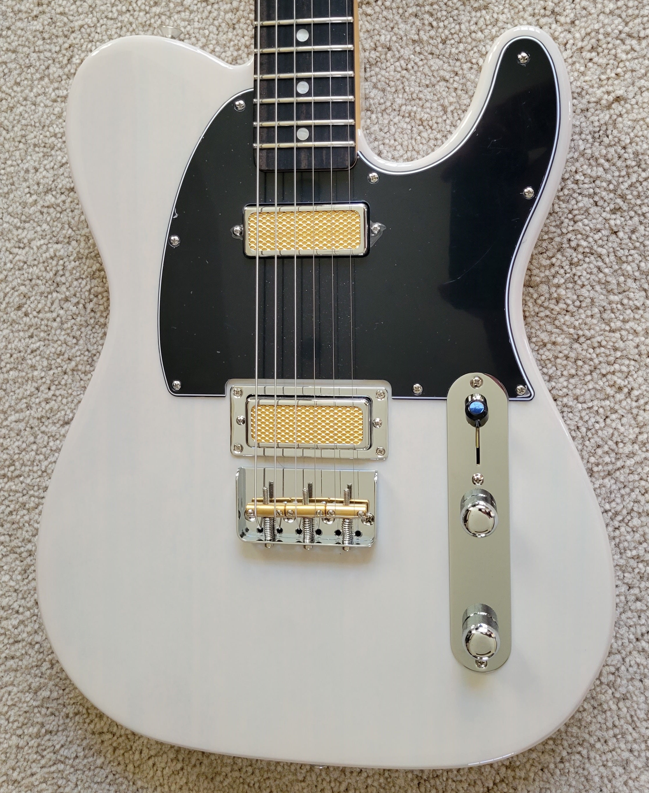 Fender Gold Foil Telecaster Electric Guitar, White Blonde Finish