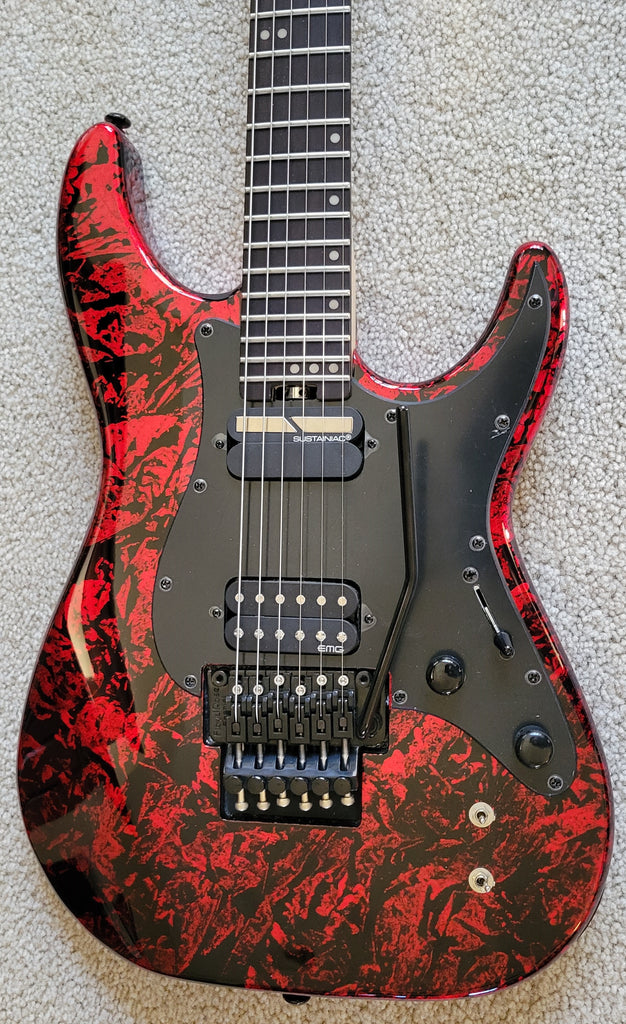 Schecter Sun Valley Super Shredder FR S Electric Guitar, Red Reign