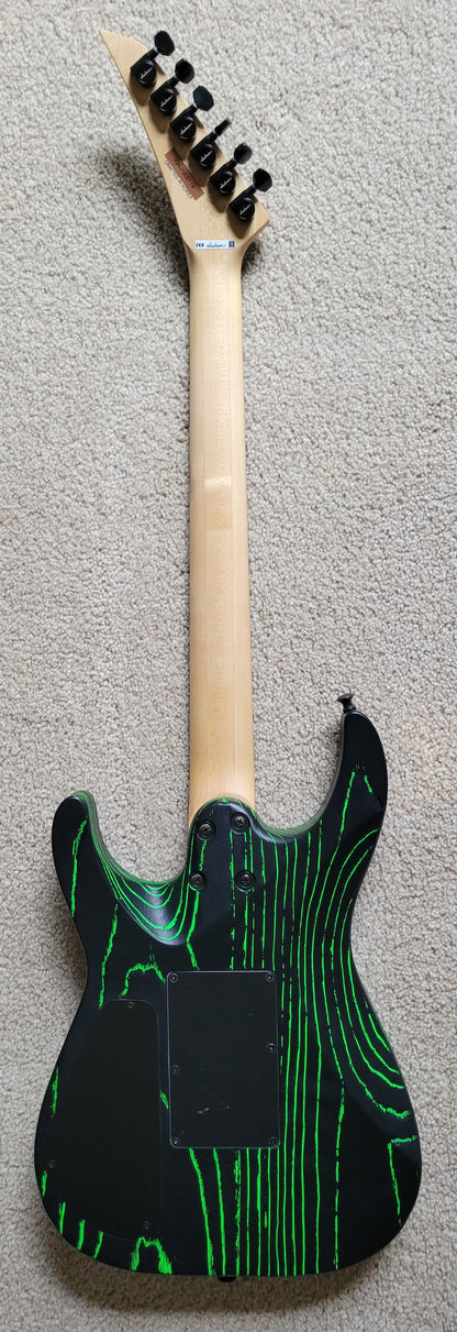 Jackson Pro Series Dinky DK2 Ash Electric Guitar, Green Glow Finish, New Molded Hard Shell Case