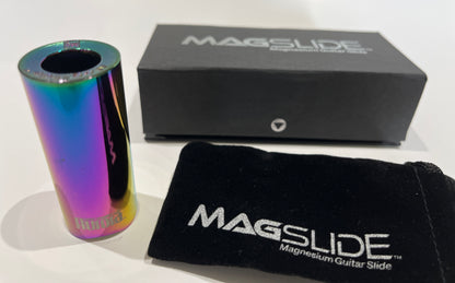 MagSlide Magnesium Guitar Slide, MA-1 "Aurora" Multicolor Pinky Size