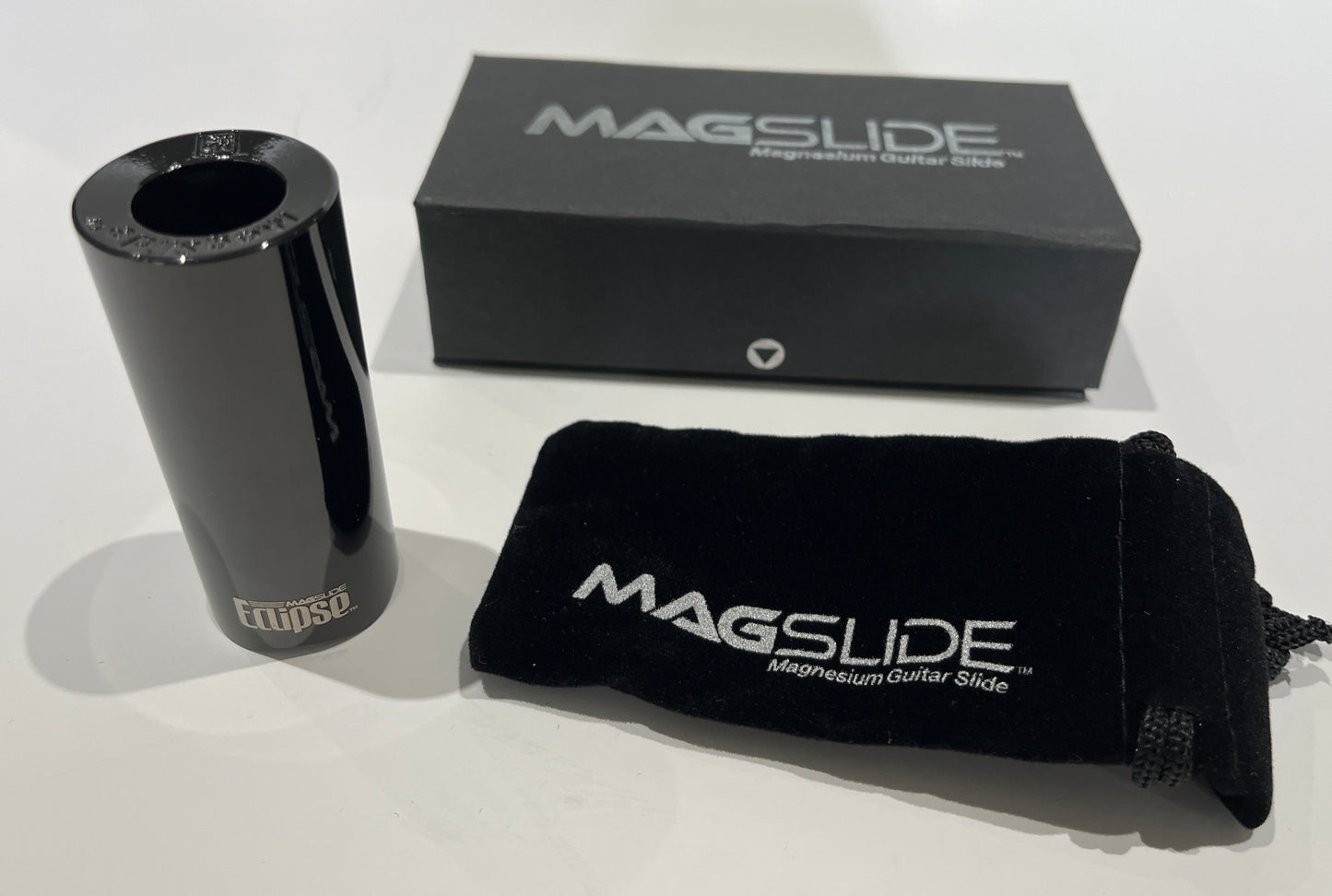 MagSlide Magnesium Guitar Slide, ME-2 "Eclipse" Black DLC Large Size