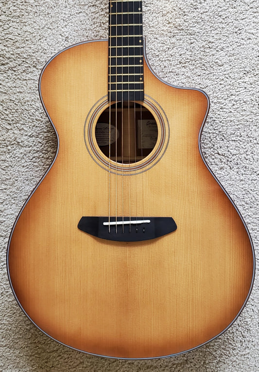 Breedlove Organic Series Artista Concert Copper CE Acoustic Electric Guitar, New Hard Shell Case