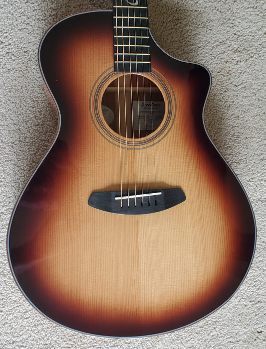 Breedlove Jeff Bridges Amazon Concert Sunburst CE Acoustic Electric Guitar, New Taylor Case