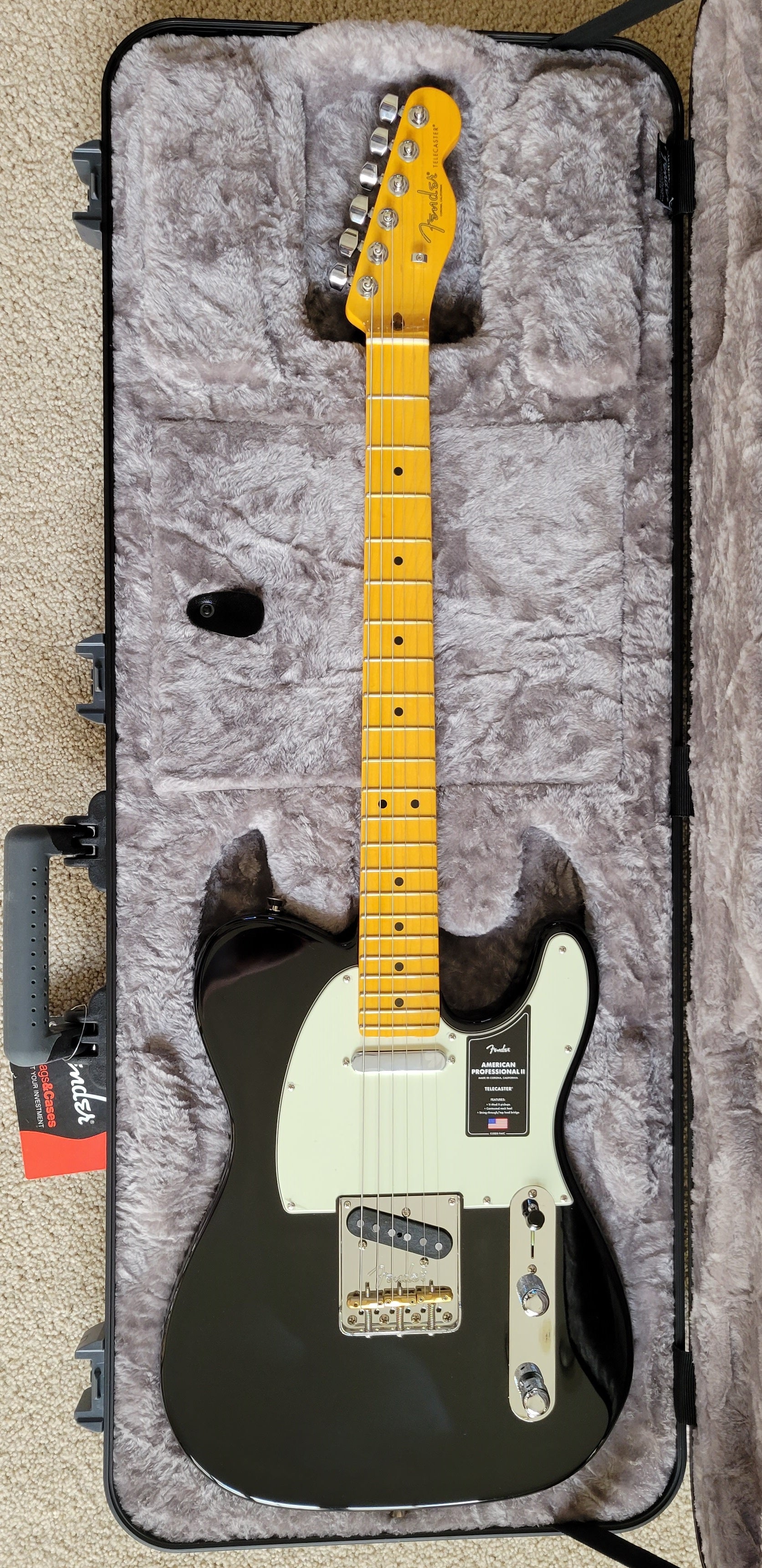 Fender american professional ii deals telecaster black