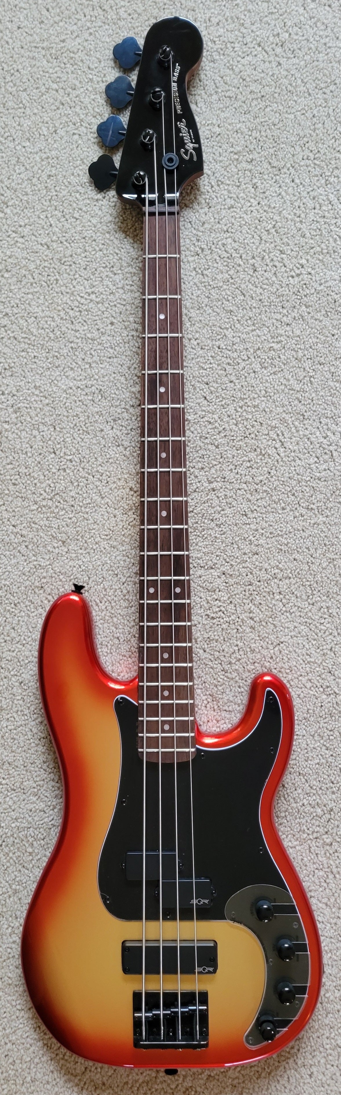 Fender Squier Contemporary Active Precision Bass Guitar PH, Roasted Maple  Neck