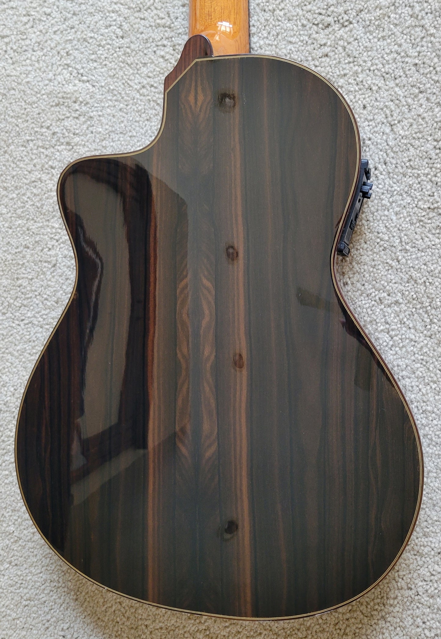 Cordoba 55FCE Negra Ziricote Classical Thinbody Acoustic Electric Guitar, New Hard Shell Case