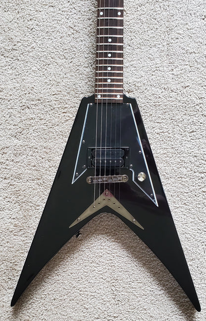 Samick SV10 Flying V Style Electric Guitar, Black Finish - New Gator Extreme Gig Bag*