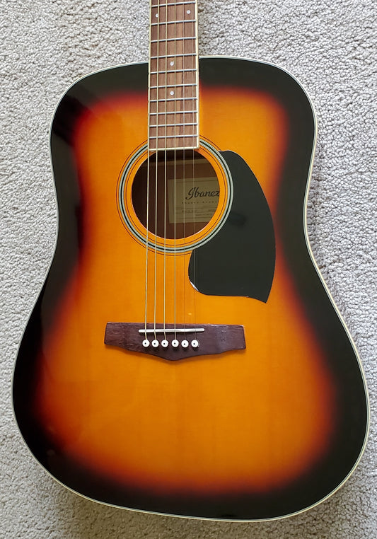 Ibanez PF15 Acoustic Guitar, Vintage Sunburst High Gloss