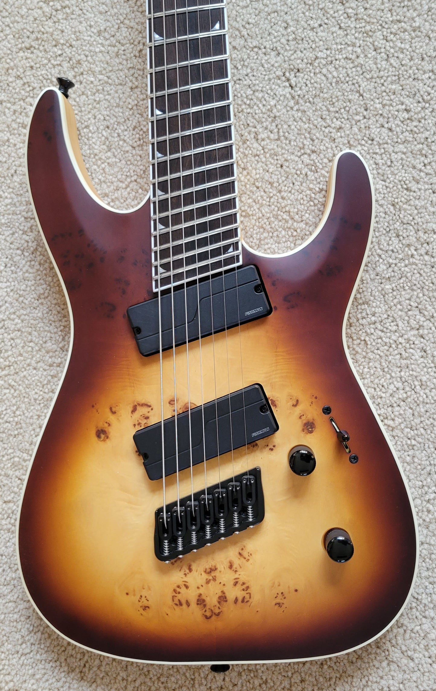 Jackson Concept Series Soloist SLAT7P HT MS Electric Guitar, Jackson Foam Core Case