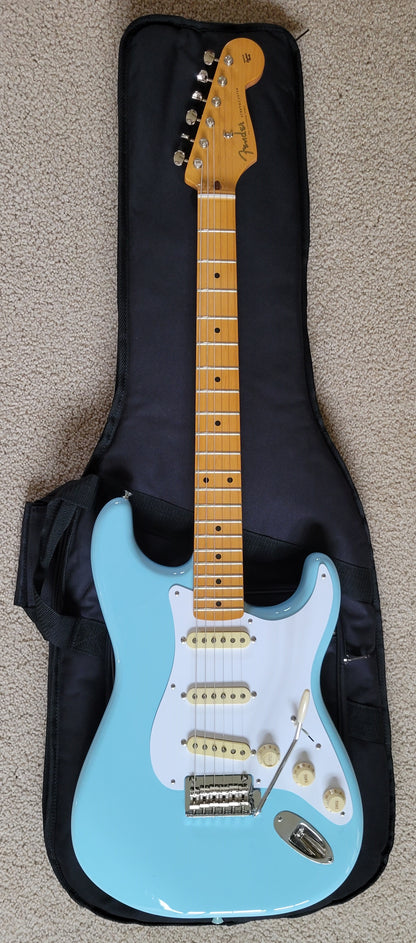 Fender Vintera '50s Stratocaster Modified Electric Guitar, Daphne Blue, New Gig Bag