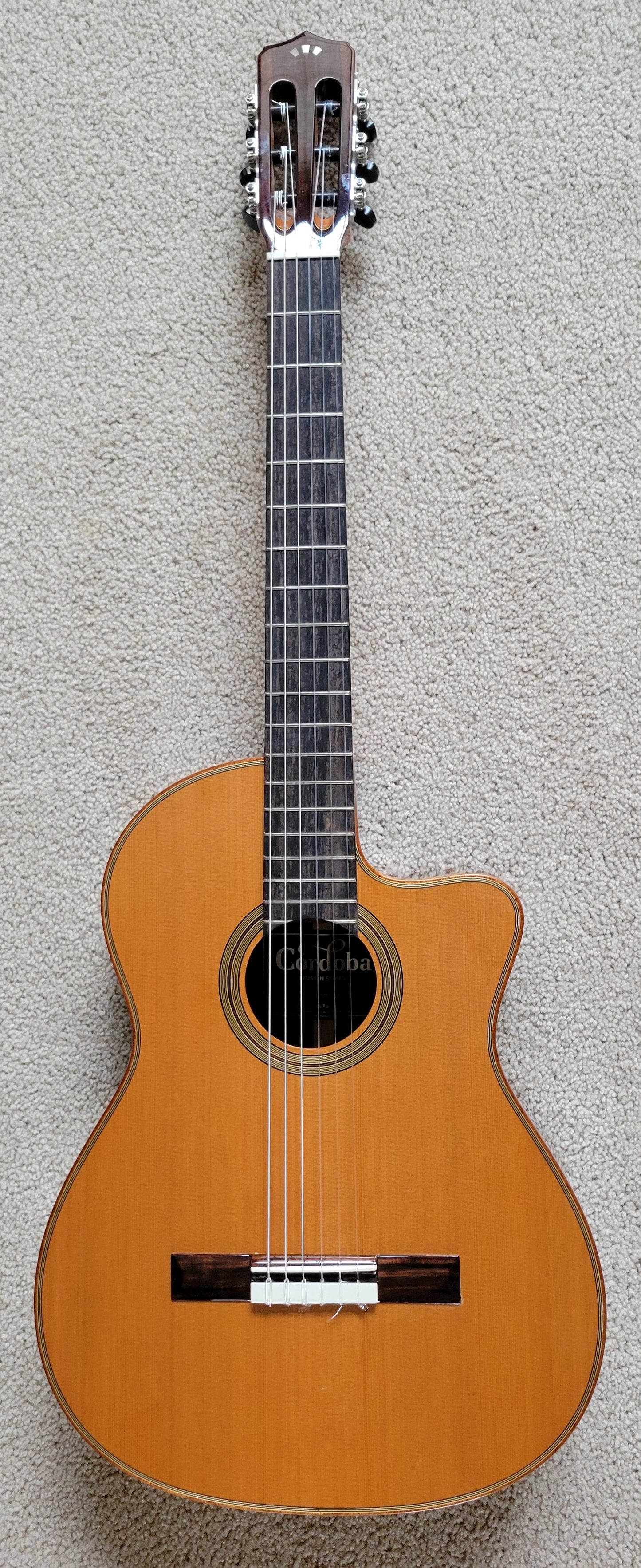 Cordoba Fusion Series Orchestra CE CD Classical Acoustic Electric Guitar, New Hard Shell Case