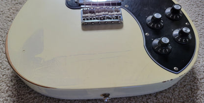 Fender Vintera Road Worn '70s Telecaster Deluxe Electric Guitar, Olympic White, Gig Bag