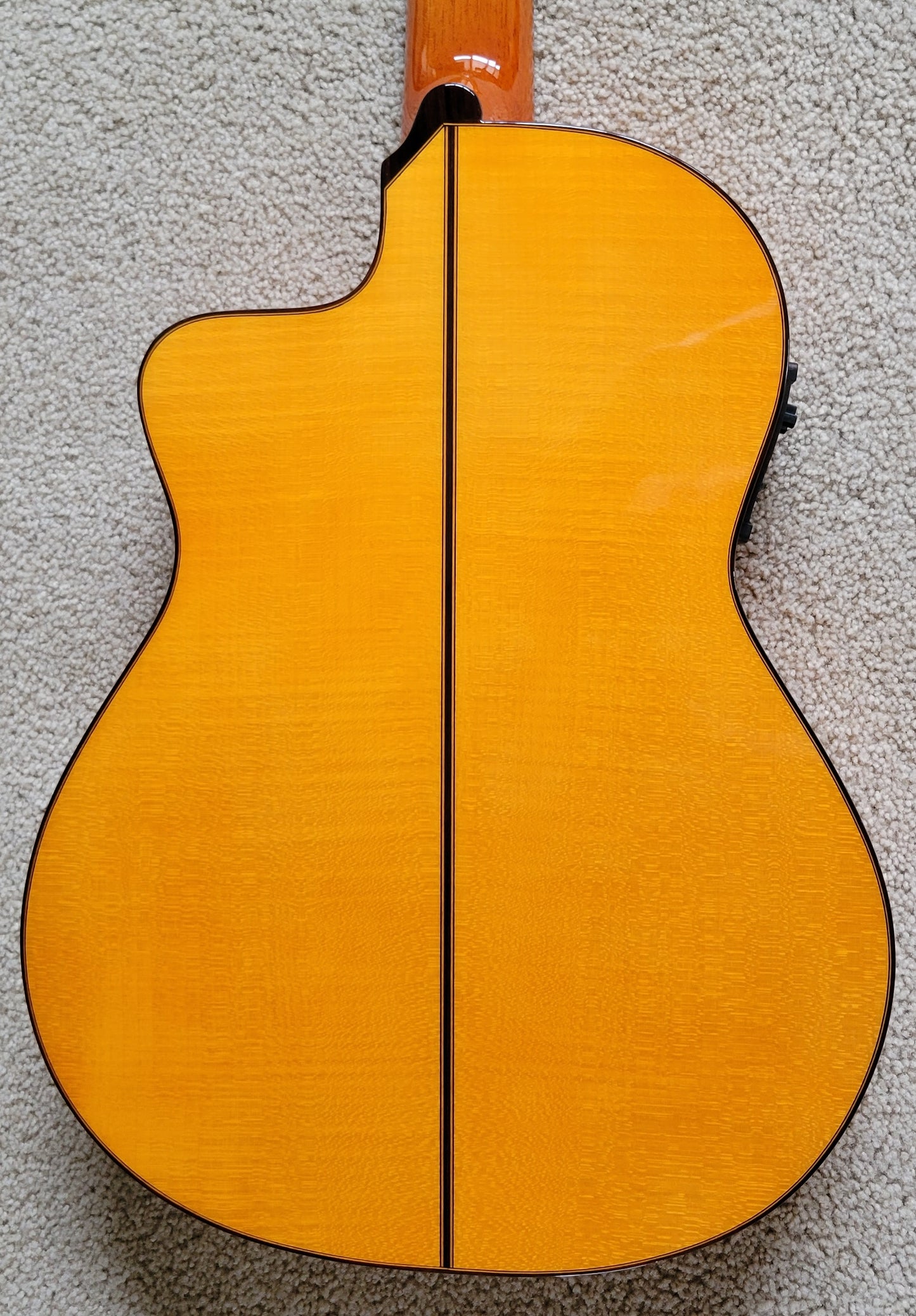 Cordoba 55FCE Thinbody Classical Acoustic Electric Guitar, Honey Amber, New Hard Shell Case