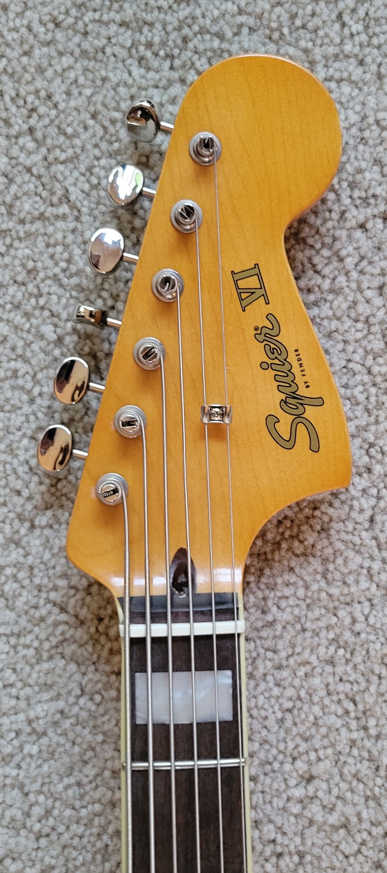 Fender Squier Classic Vibe Bass VI Electric Guitar, 3 Color Sunburst