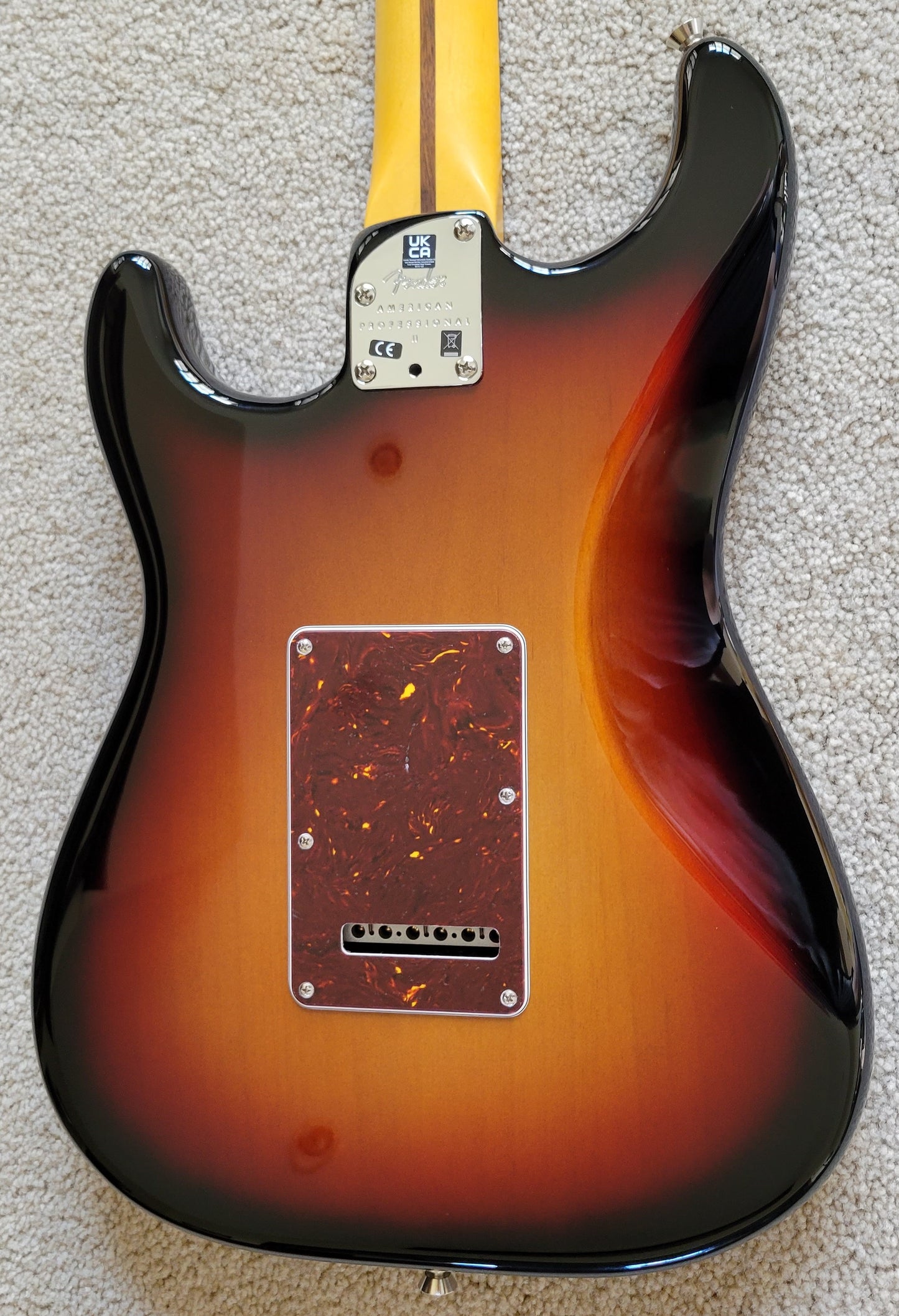 Fender American Professional II Stratocaster Electric Guitar, 3-Color Sunburst, Deluxe Molded Hard Shell Case