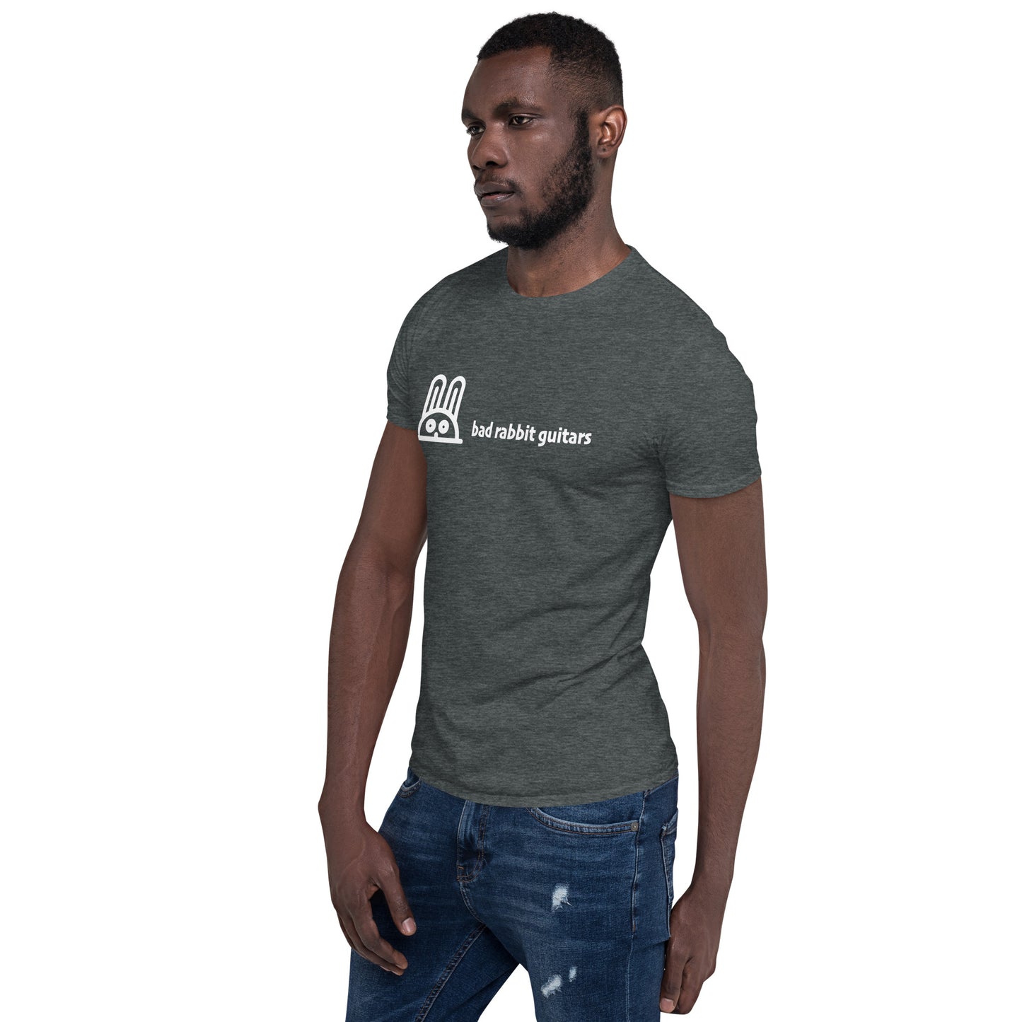 Unisex Soft-Style T-Shirt (Sport Grey) with larger logo
