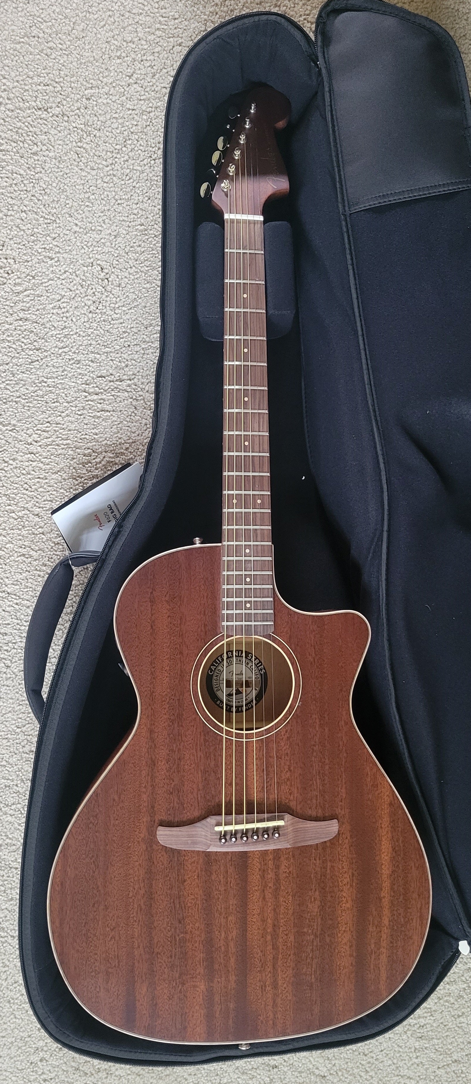 Fender Newport Special Acoustic Guitar All Mahogany 