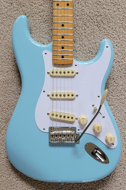 Fender Vintera '50s Stratocaster Modified Electric Guitar, Daphne Blue, New Gig Bag