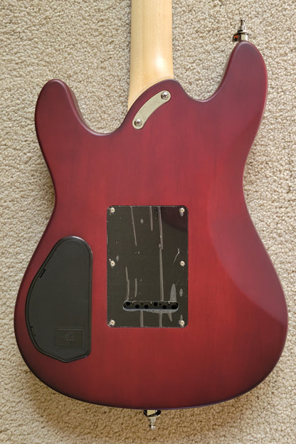 Framus D-Series Diablo Pro Burgundy Red Transparent Satin Electric Guitar, New Gig Bag
